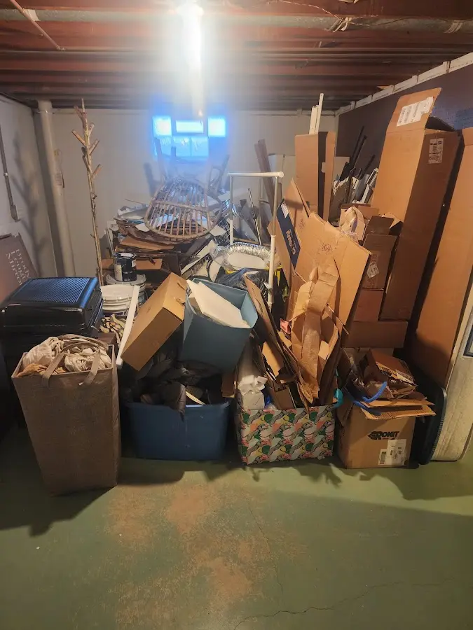 Roll-off dumpster container at job site for 2 Yard Dumpster Rental in Louisiana